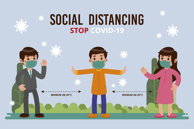 Menerapkan Social Distancing